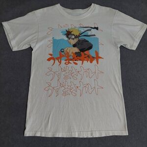 Naruto Shippuden Uzumaki Naruto Graphic Tee VIZ Media White Small